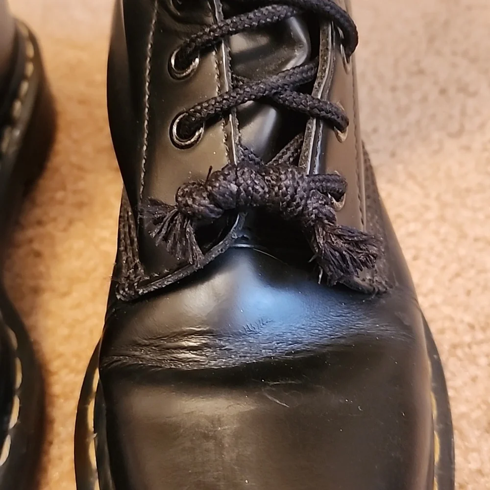 Dr. Martens 20 eyes 9663 Moto Lace-up Boots - Picture 7 of 16